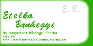 etelka banhegyi business card